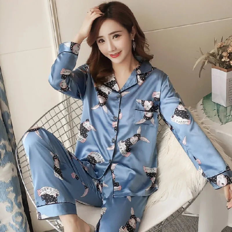Women’s Ice Silk Pajama Set