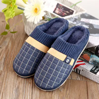 Mens Graph Cotton Slippers