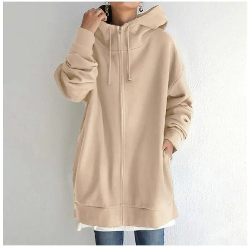 Ladies' Cozy Full-Zip Fleece Hoodie