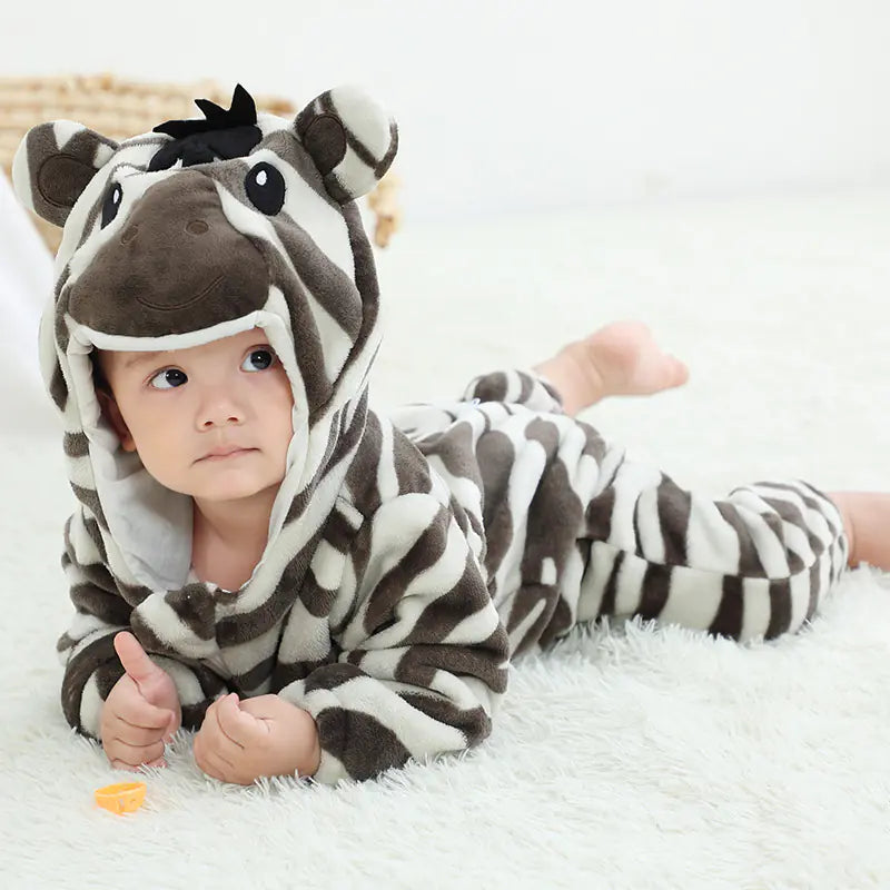 Baby Onesie Flannel Romper for Autumn Winter Sleep