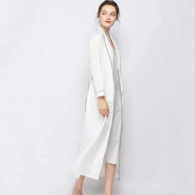 Silk Lace Bathrobe