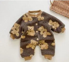 Velvet Teddy Onesie for Baby