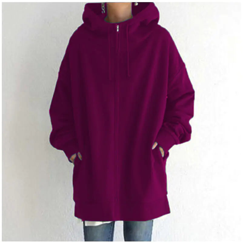 Ladies' Cozy Full-Zip Fleece Hoodie