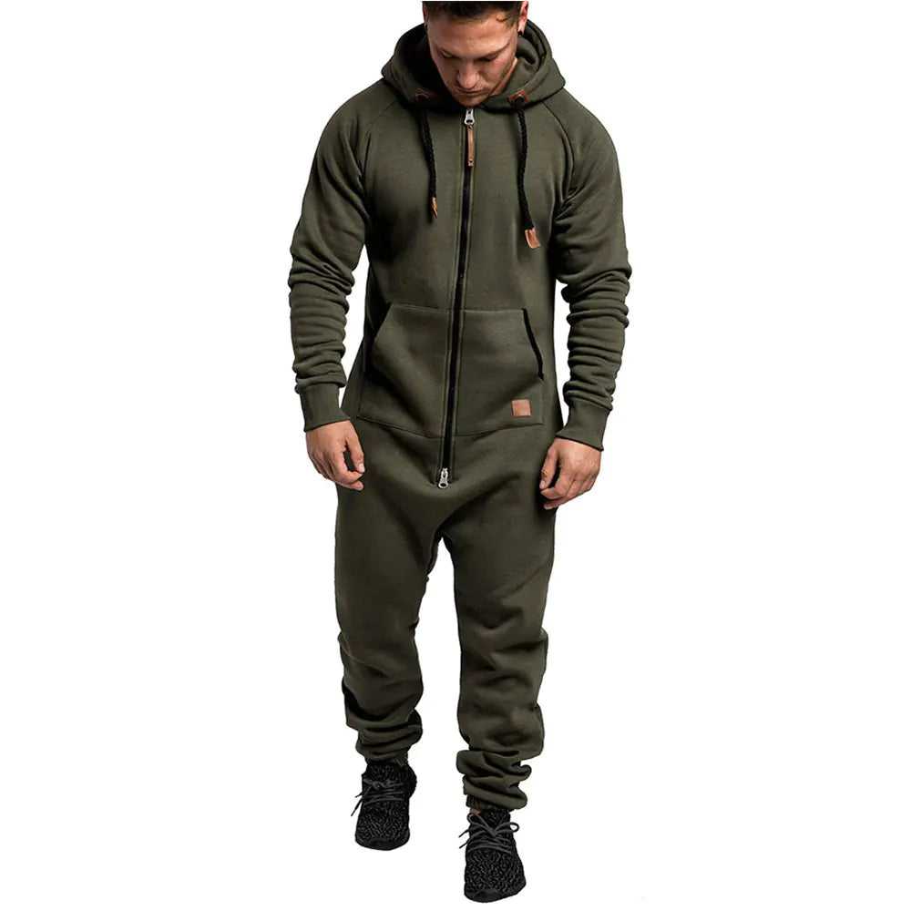 Mens Hooded Fleece Onesie