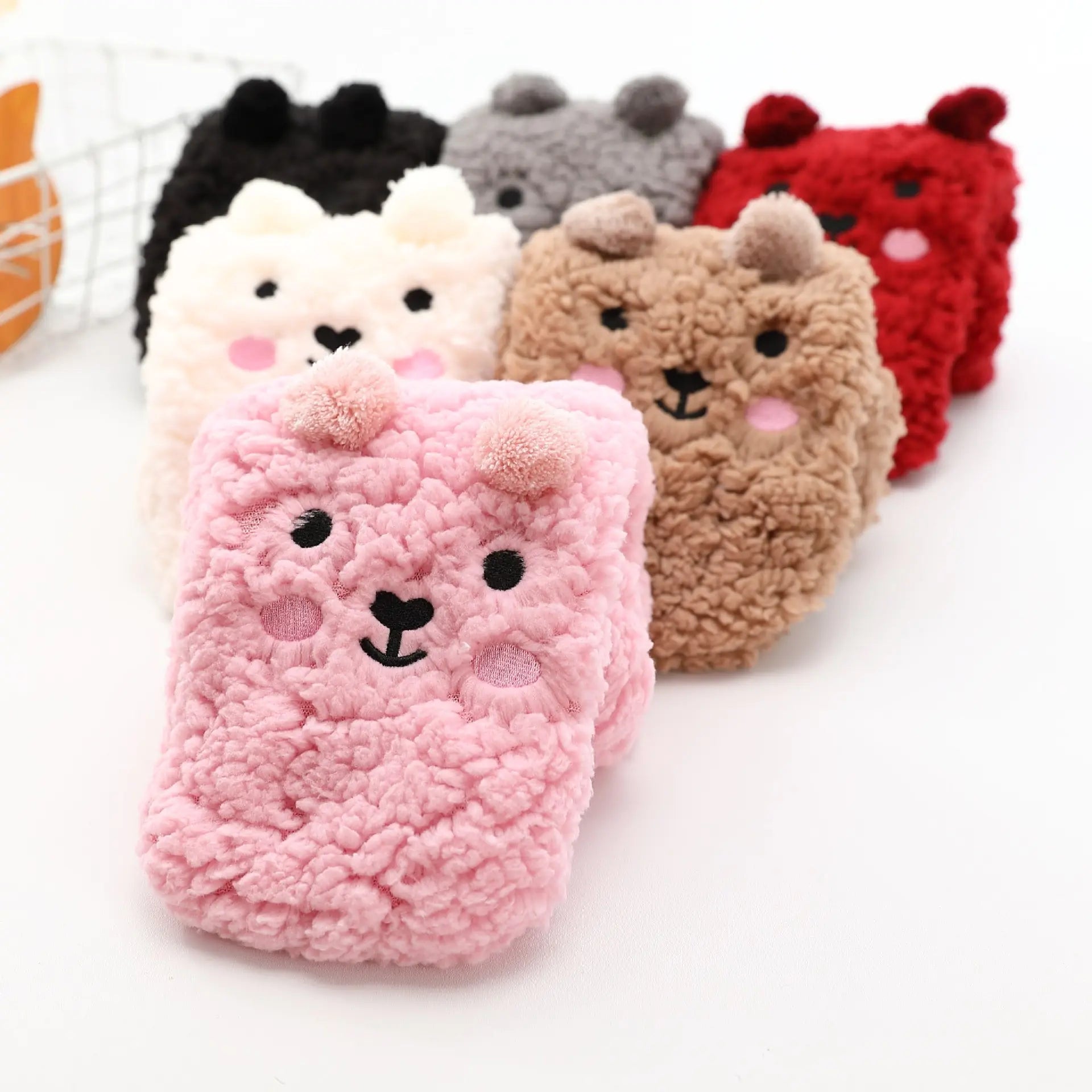 Cartoon Lambswool Anti-Slip Socks