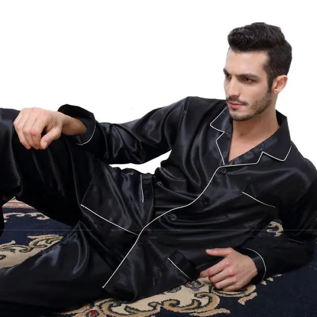 Men's Luxury Satin Pyjama Set