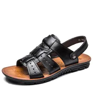 Mens Cowhide Beach Sandals
