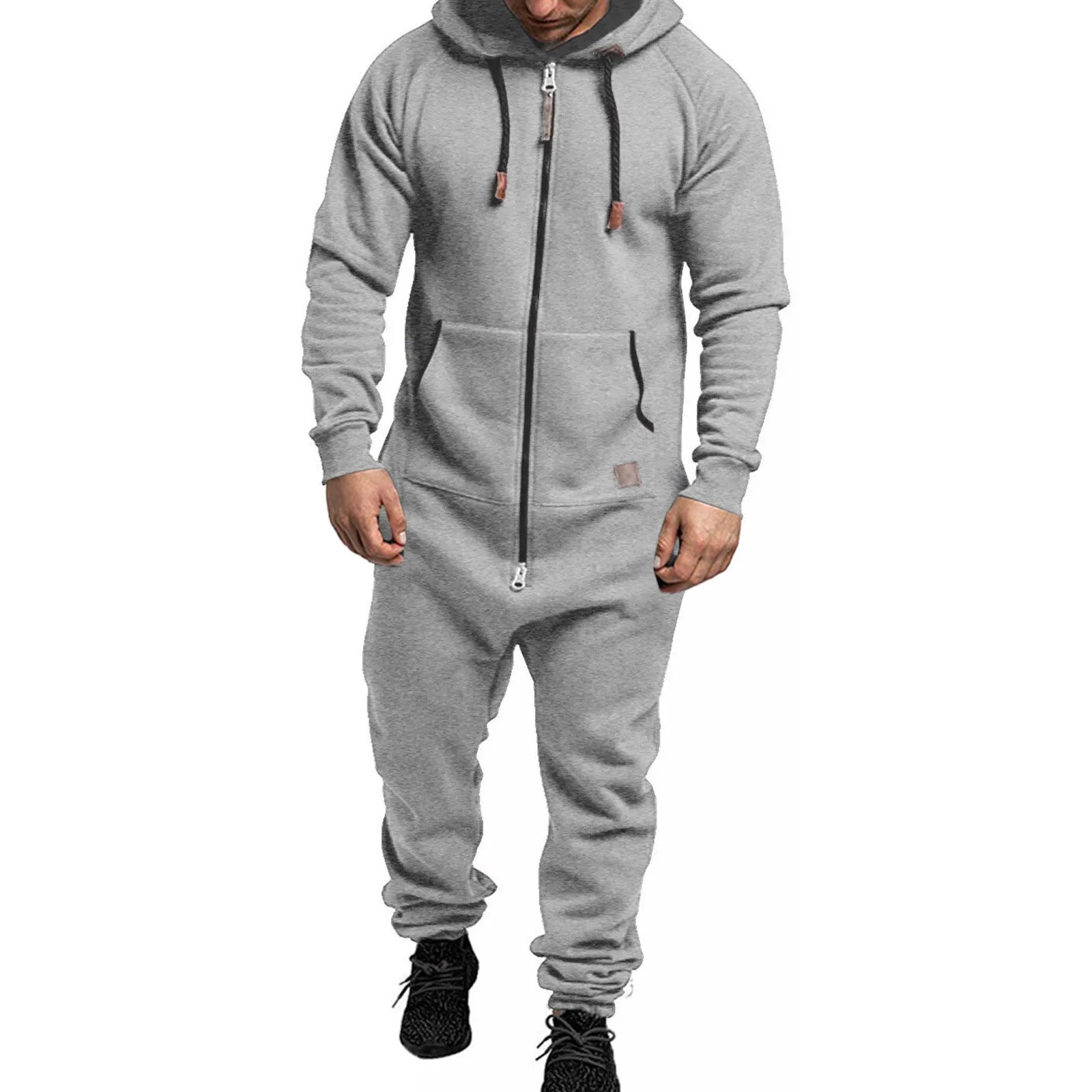 Hoodie Zipper Jumpsuit