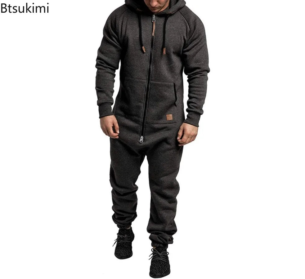 Hoodie Zipper Jumpsuit