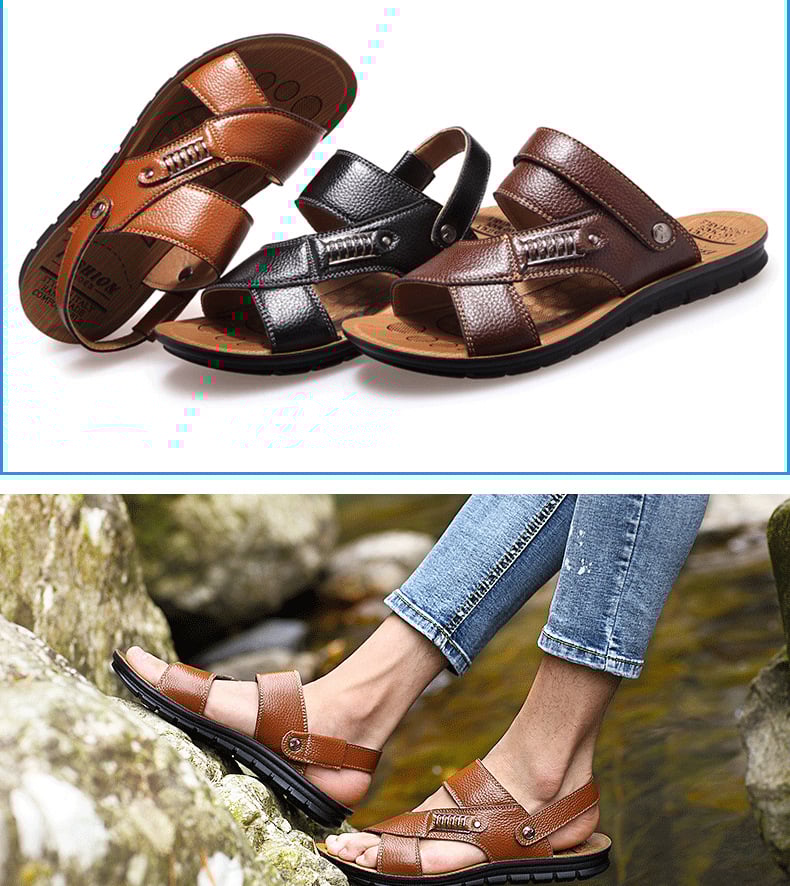 Men's Leather Beach Sandals