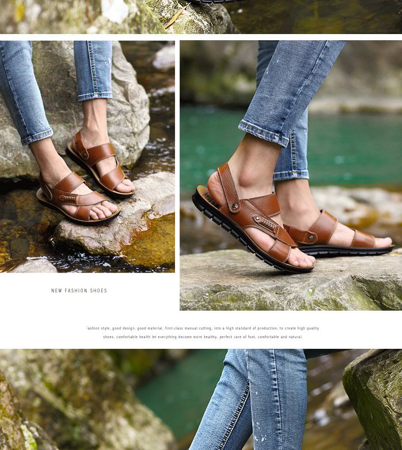 Men's Leather Beach Sandals