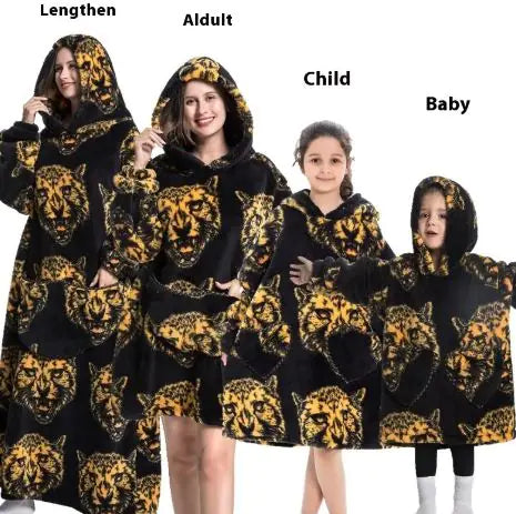 Family Lazy Blanket Hoodie