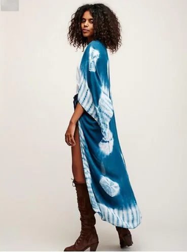 Printed Chiffon Shirt, Cardigan, and Kimono