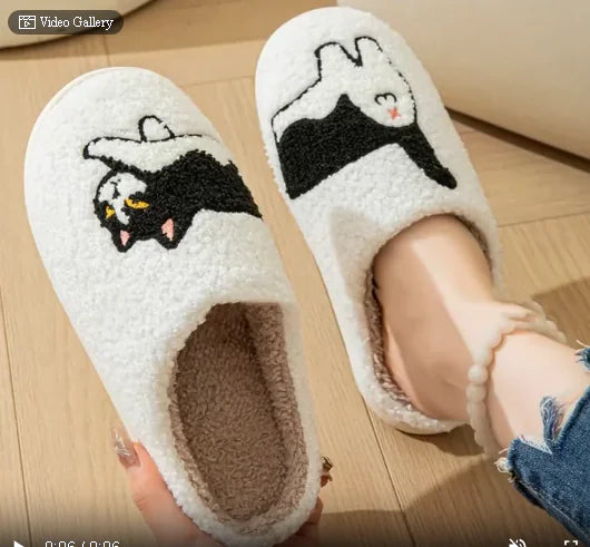 Unisex Cat Slippers