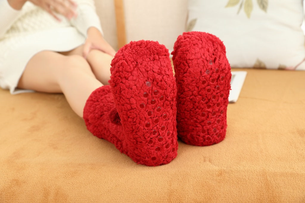 Cartoon Lambswool Anti-Slip Socks