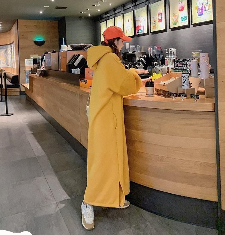 Extra Long Hoodie Dress