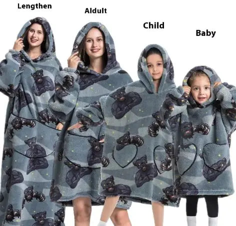 Family Lazy Blanket Hoodie