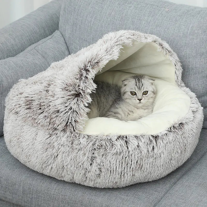 Shell-Shaped Bed for Cats and Dogs