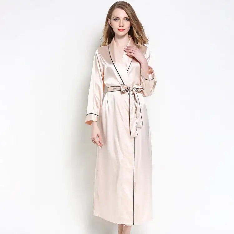 Silk Lace Bathrobe