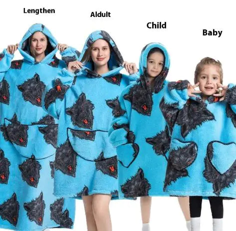 Family Lazy Blanket Hoodie