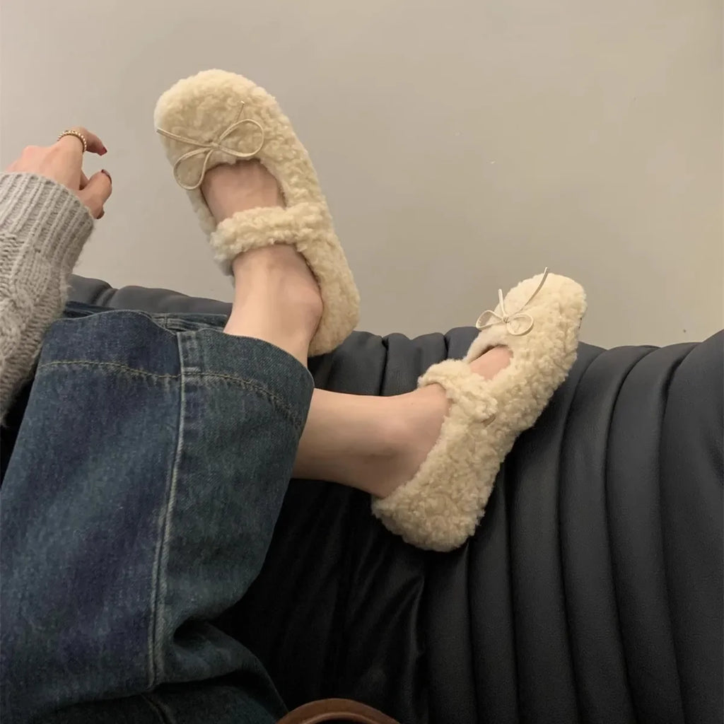 Fur Lined Ballet Flats