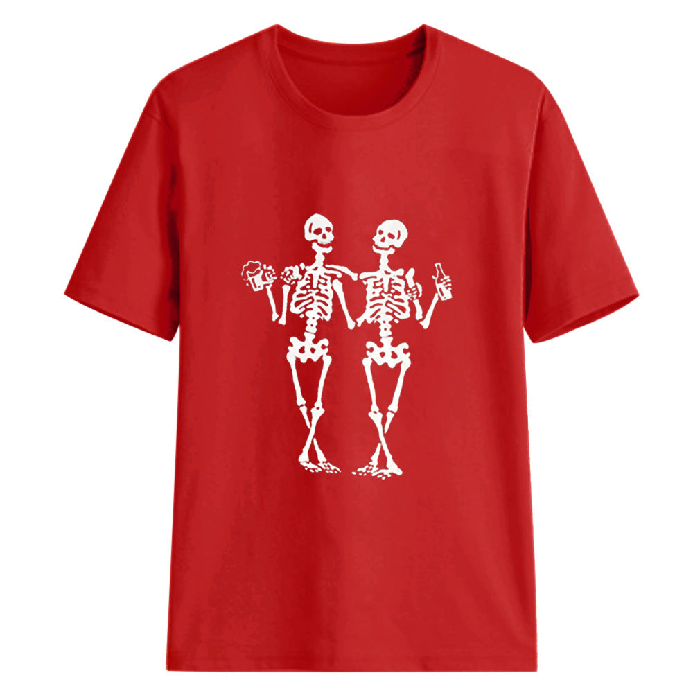 Dancing Skull Beer Tee for woman