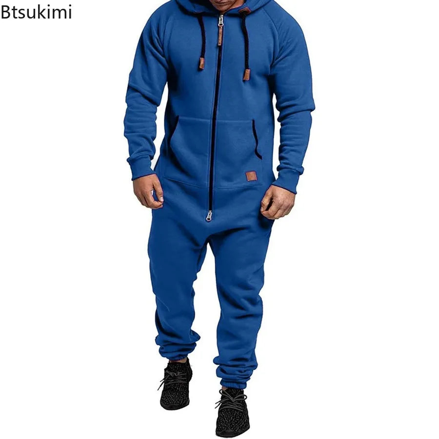 Hoodie Zipper Jumpsuit