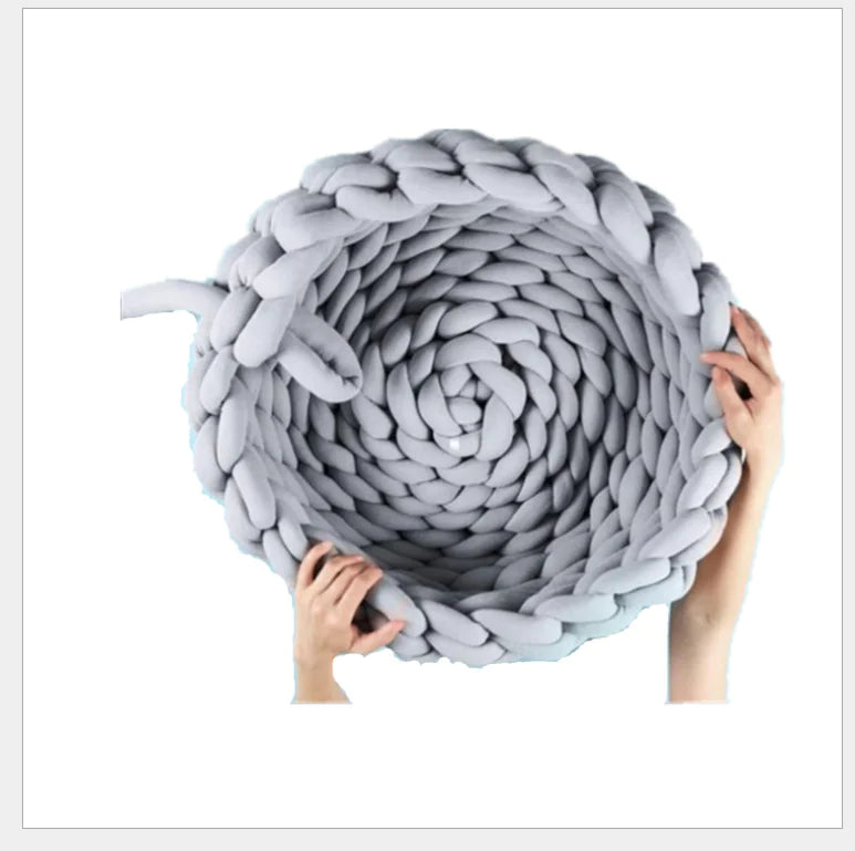 Handwoven Cotton Pet Bed for Dogs and Cats