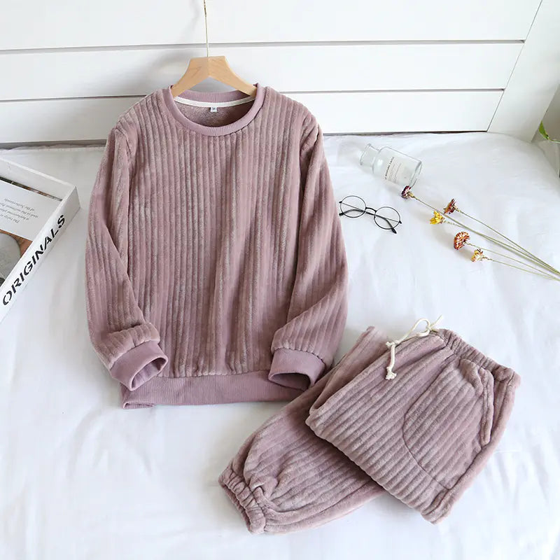 Couples Coral Fleece Pyjamas