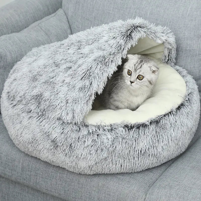 Shell-Shaped Bed for Cats and Dogs