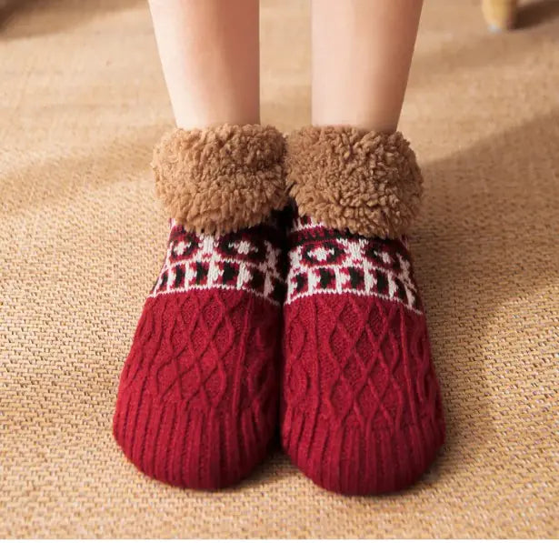 Fur Lined Slipper Socks