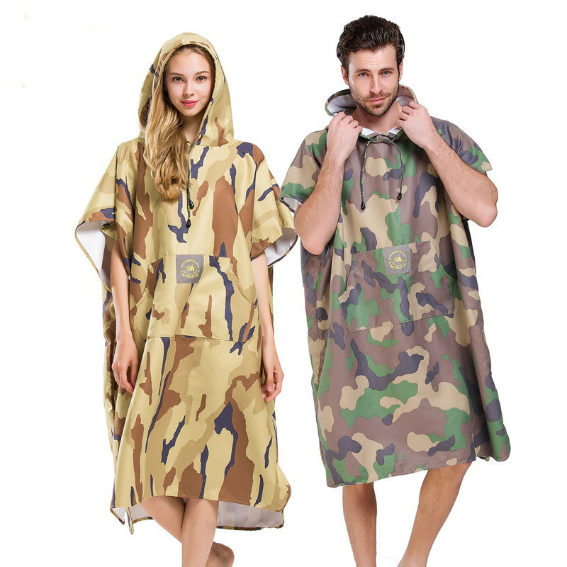 Unisex Quick-Dry Beach Bathrobe