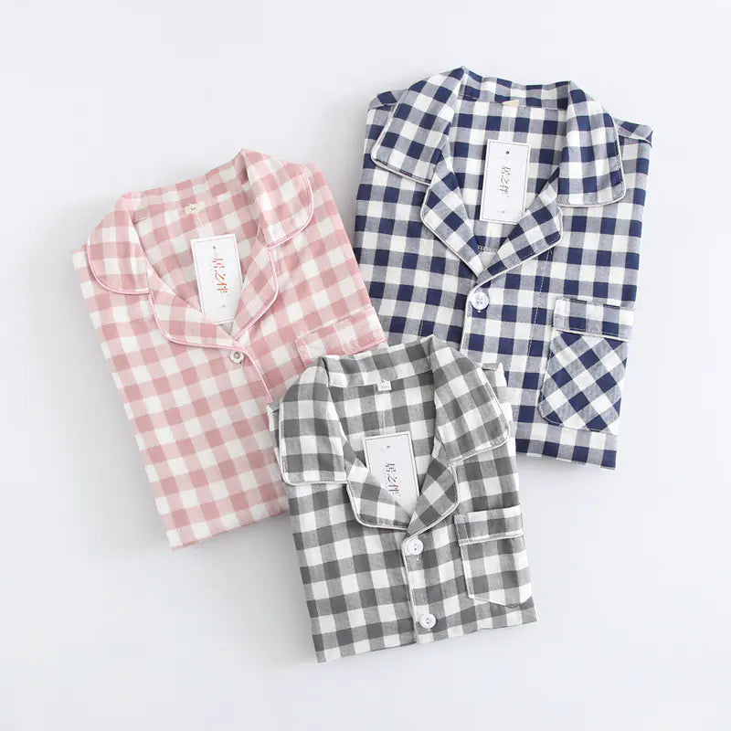 Couples Woven Cotton Layered Pyjamas