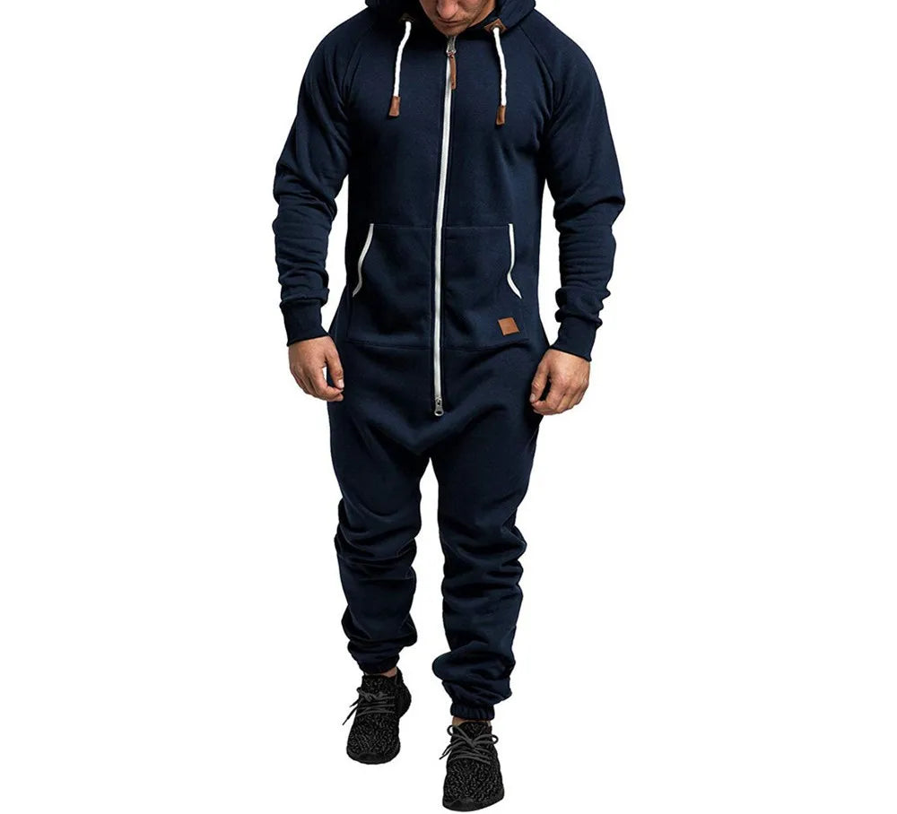 Hoodie Zipper Jumpsuit