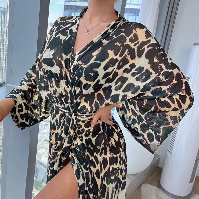 Leopard Print Robe