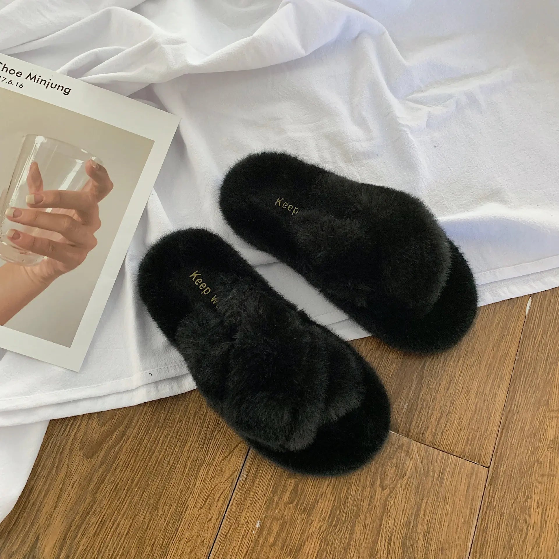 Women's Hairy Slippers