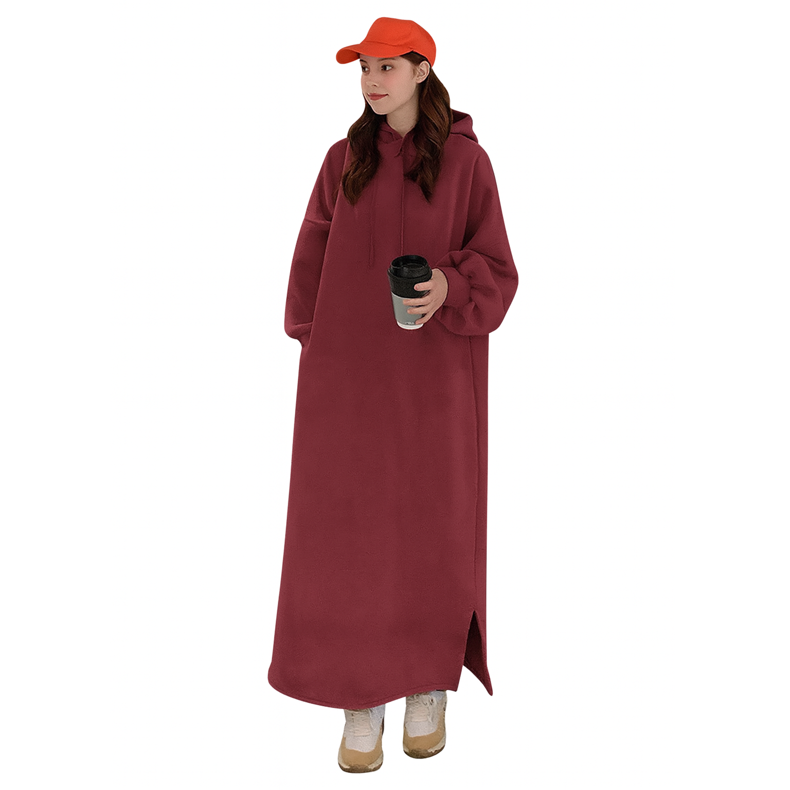 Extra Long Hoodie Dress