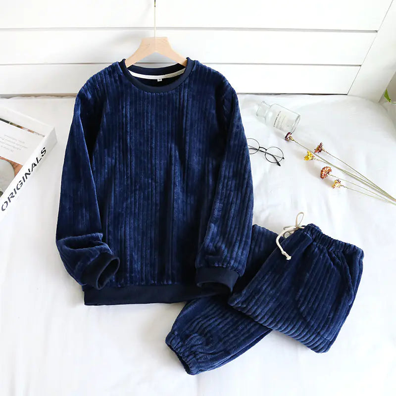 Couples Coral Fleece Pyjamas