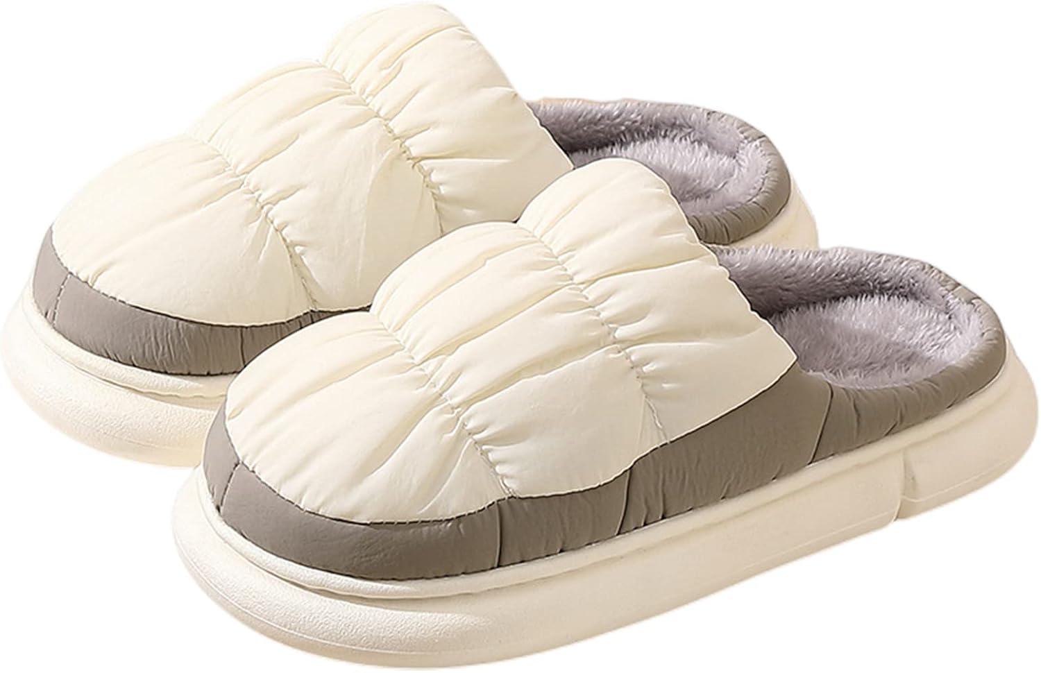 Men's Two-Tone Quilted Slipper