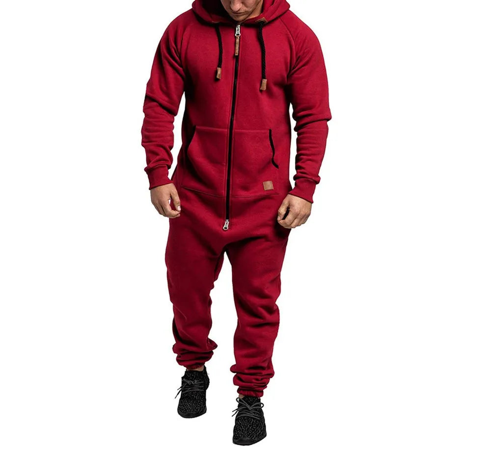 Hoodie Zipper Jumpsuit