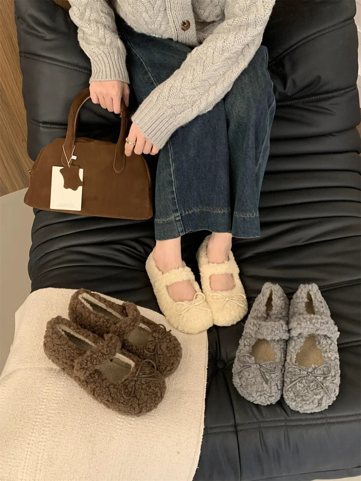 Fur Lined Ballet Flats