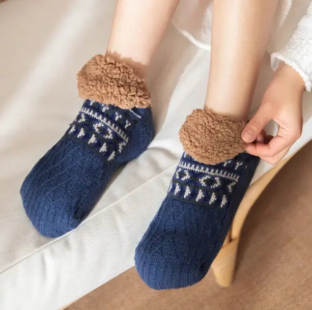 Fur Lined Slipper Socks