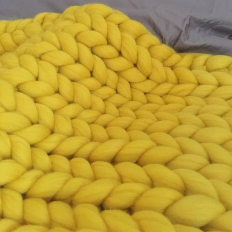 Chunky Knit Sofa Blanket