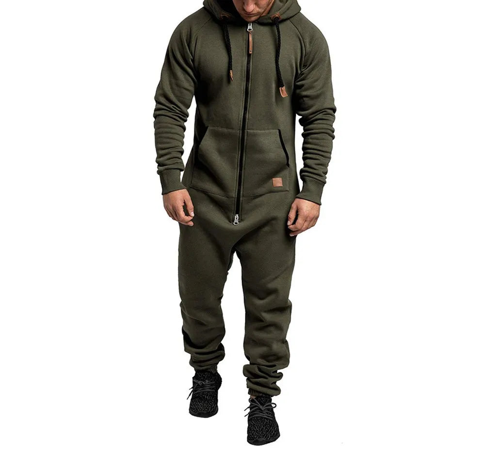 Hoodie Zipper Jumpsuit