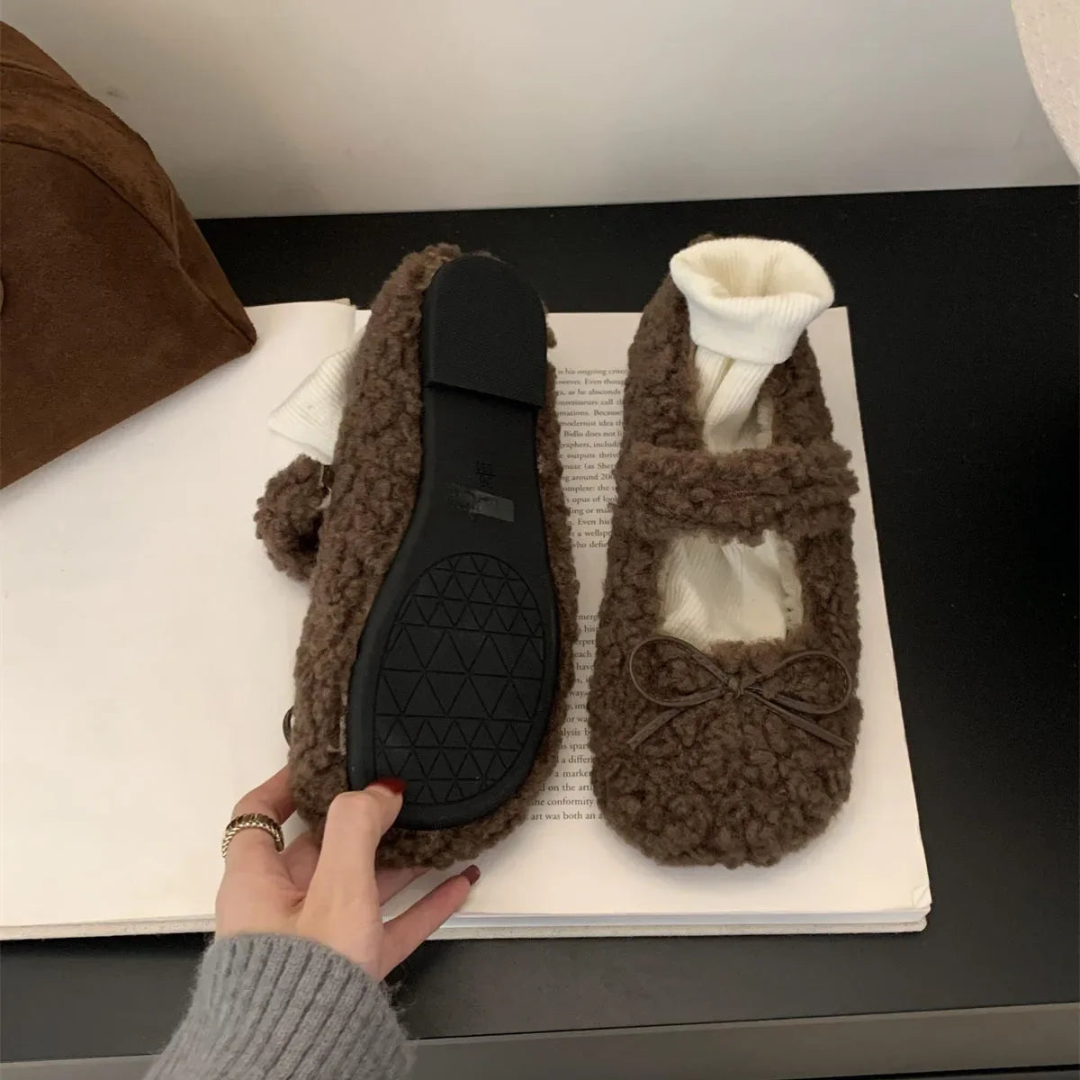 Fur Lined Ballet Flats