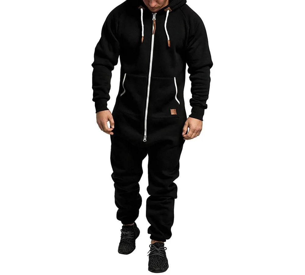Hoodie Zipper Jumpsuit
