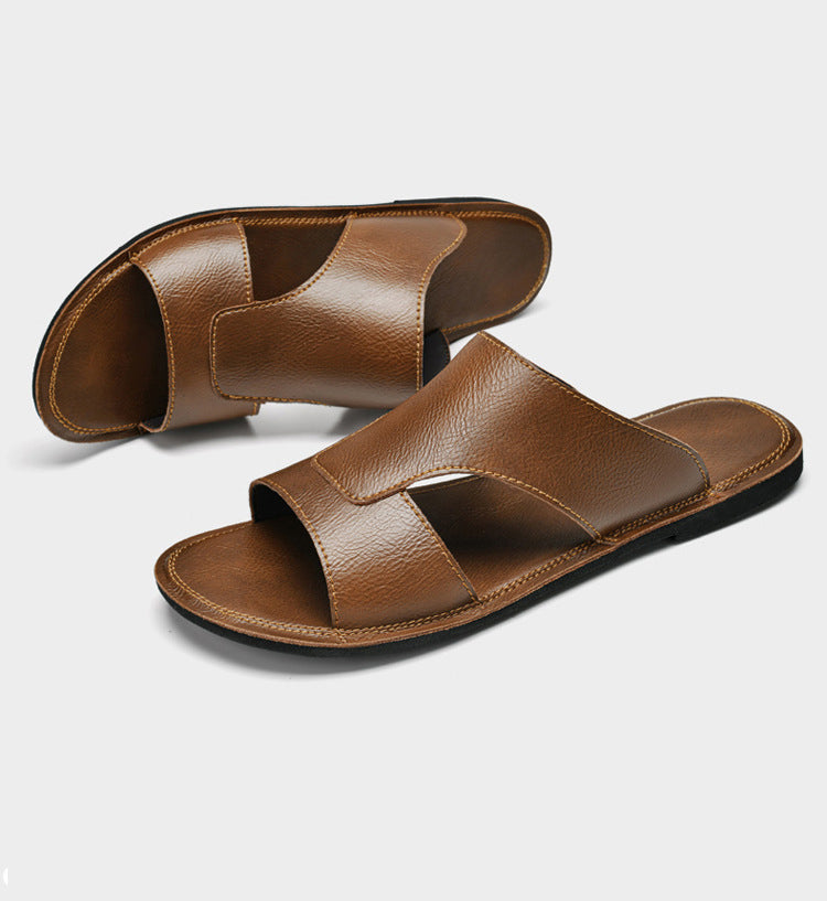 Men's Cowhide Slippers