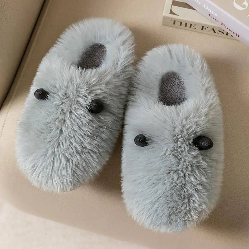 Mouse Ear Wool Slippers