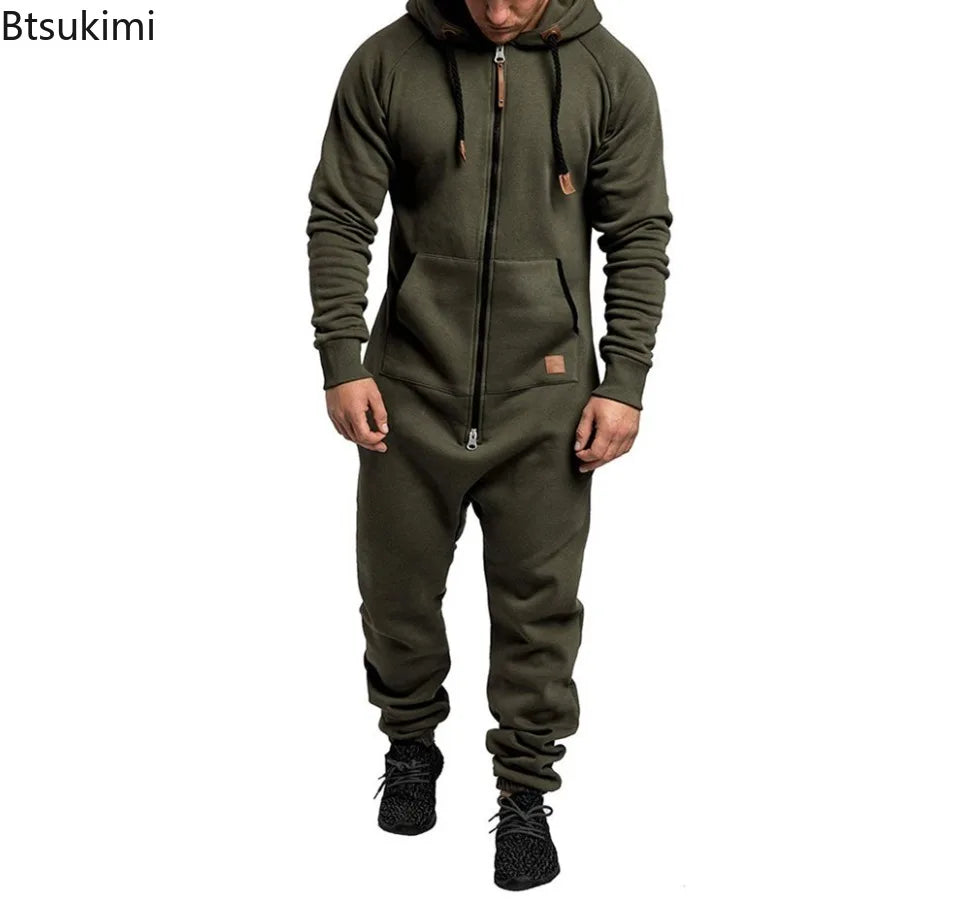 Hoodie Zipper Jumpsuit