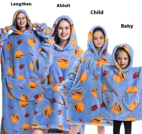 Family Lazy Blanket Hoodie